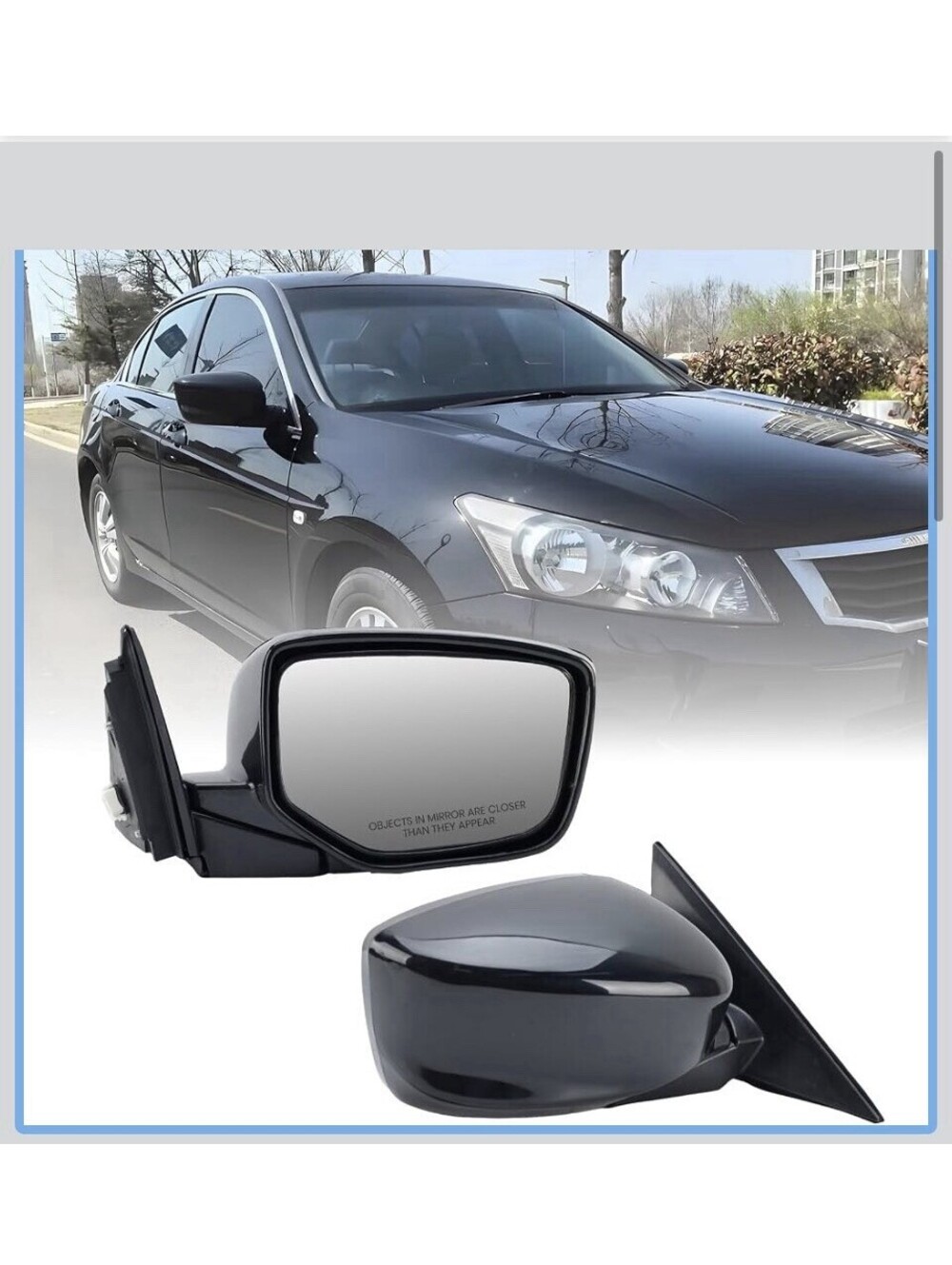 2008-2012 Honda Accord Right Passenger Side Mirror–Compatible Replacement